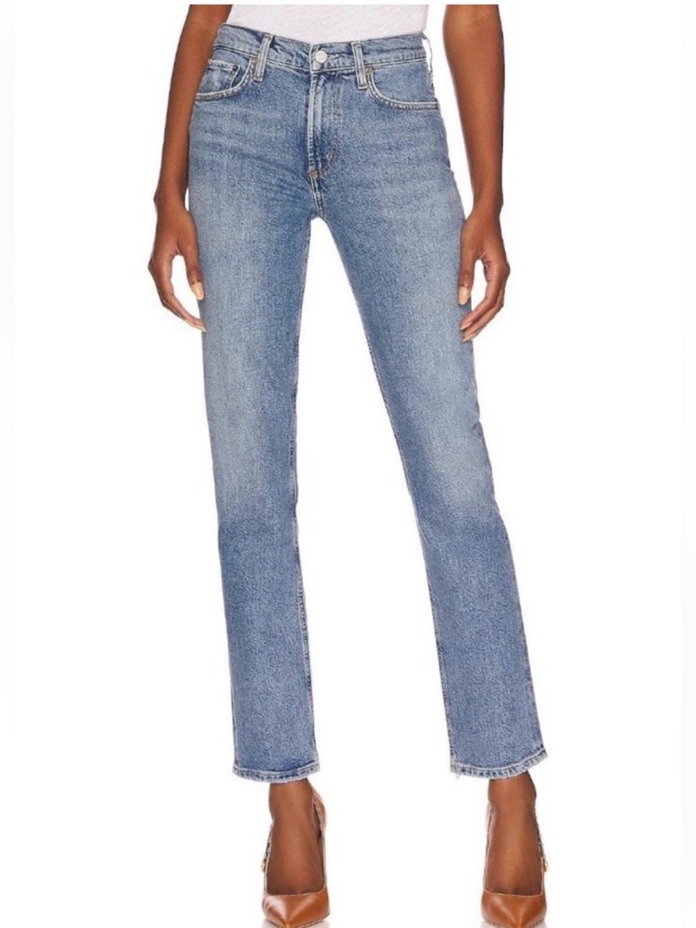 AGOLDE Lyle Low Rise Slim Low Stretch in Hour
